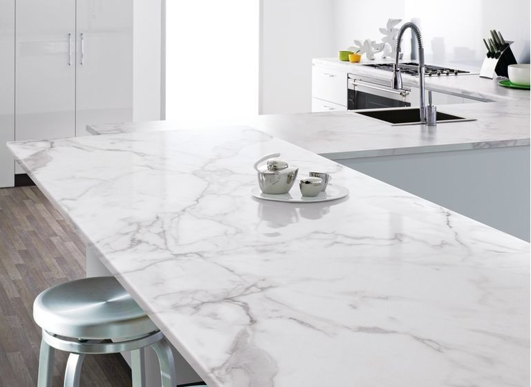 marble white quartz kitchen worktop