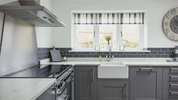 kitchen with chelsea range kitchen doors grey