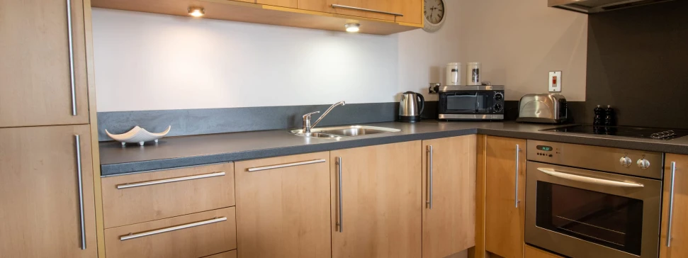 classic range kitchen light brown doors