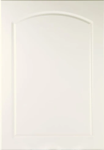 Curved Arch Cream Text kitchen door