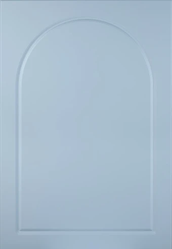 Round Arch Denim kitchen door