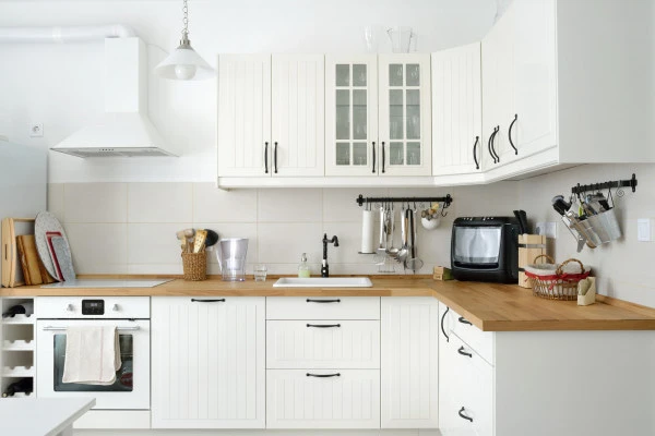 Photo of restored kitchen