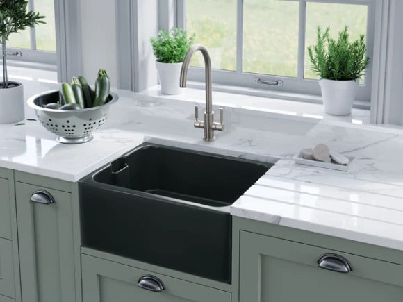 white marble quartz worktop