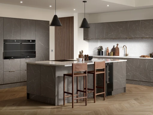 Kitchen with Manhattan Marmo doors