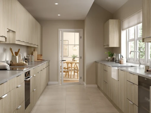 Kitchen with Zurich Urban Oak doors